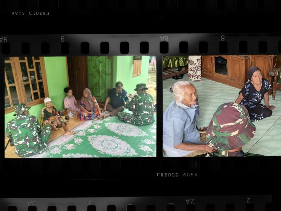 Tim Kesehatan TMMD Ke-129 Kodim 0813 Bojonegoro Periksa Kesehatan Warga Lansia