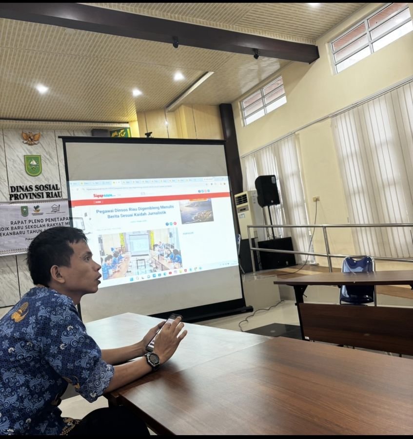 Dinsos Riau Gandeng Sigapnews Genjot Kompetensi Humas Lewat Pelatihan Jurnalistik