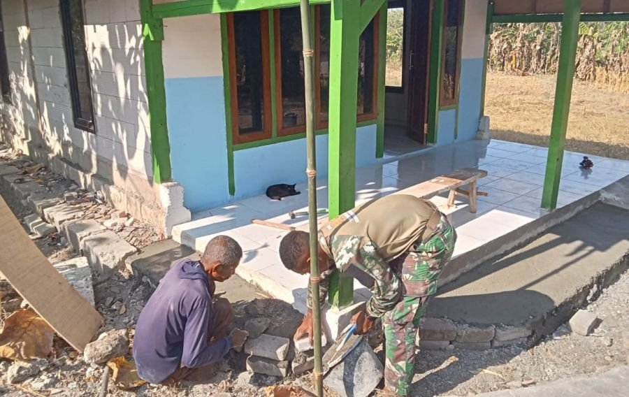 TMMD 129 Bojonegoro: Satgas Menyulap Rumah Harapan Mbah Kasiman Menjadi Hunian Layak dan Nyaman