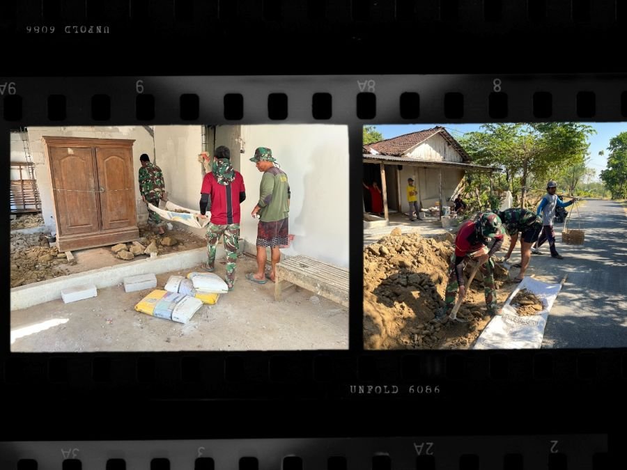 TMMD Ke-129 Kodim 0813 Bojonegoro Percepat Rehabilitasi Rumah Warga Kurang Mampu