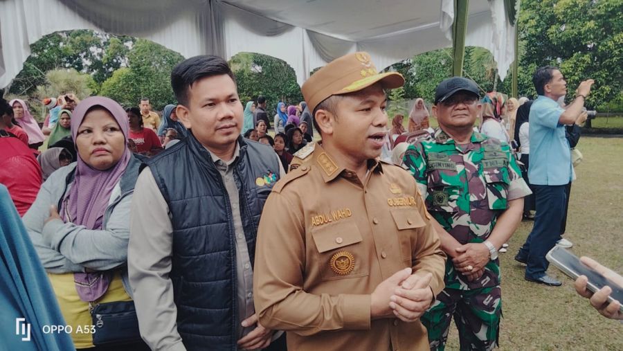 TPID Riau Gelar Gerakan Pangan Murah, Gubri Abdul Wahid Dukung Penuh