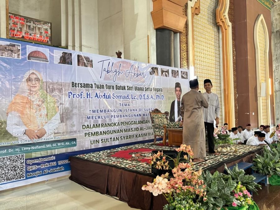 UIN Suska Riau Gelar Tabligh Akbar Bersama UAS, Serukan Pembangunan Masjid sebagai Investasi Akhirat