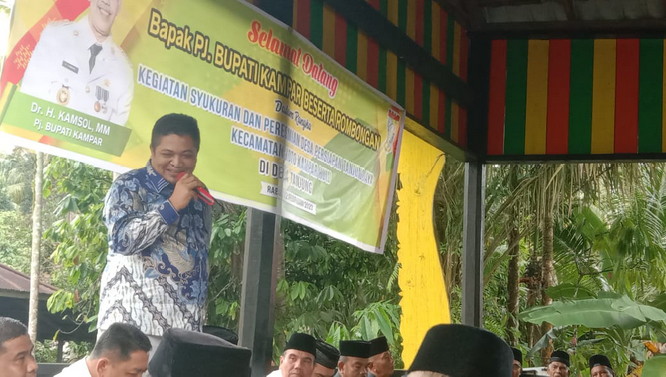 Wakil Ketua dan Anggota DPRD Kampar Hadiri Peresmian Dua Desa Baru di Kecamatan Koto Kampar Hulu