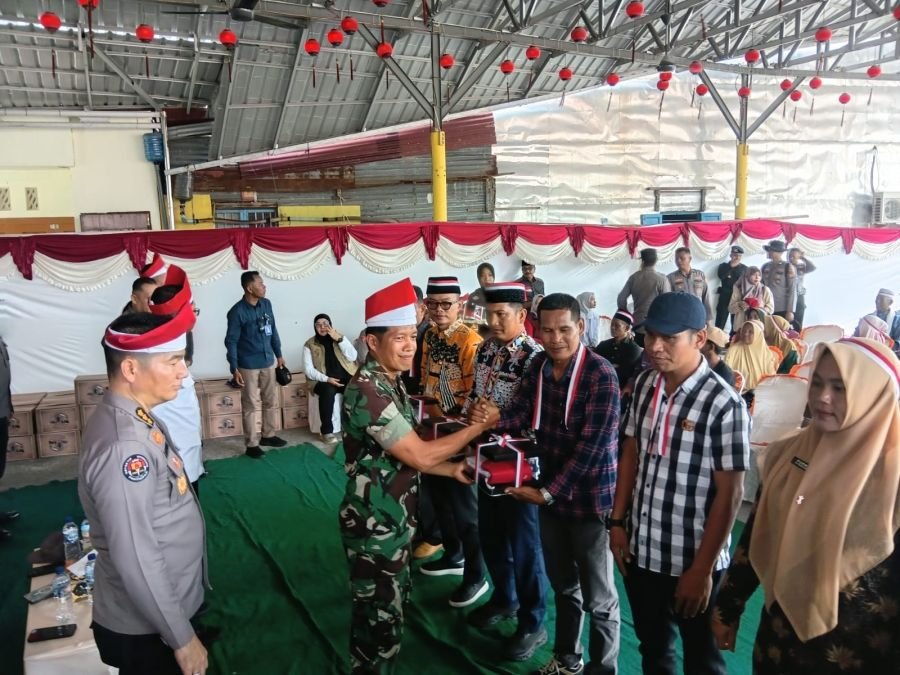Wakili Dandim, Unit Intel Kodim 0321/Rohil Hadiri Ekspedisi Merah Putih Presisi Polda Riau di Palika