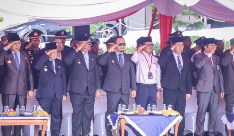 Wako Pekanbaru Agung Nugroho Ikuti Upacara HUT TNI Ke-80 
