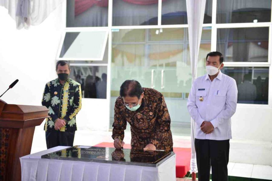 Wali Kota Pekanbaru Dampingi Menteri ATR/BPN Resmikan Kantor BPN Pekanbaru