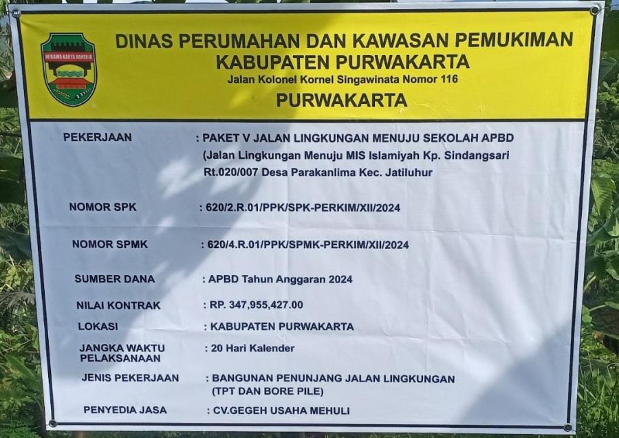 Warga Purwakarta Geram, Belum Satu Tahun Jaling  Rusak Parah