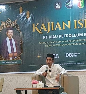 Ustadz Abdul Somad Berikan Tausiah, Perkuat Spirit Agamis Karyawan Riau Petroleum