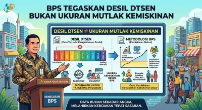 BPS Tegaskan Desil DTSEN Bukan Ukuran Mutlak Kemiskinan