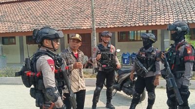 Brimob Polda Metro Jaya Patroli TPS Pilkades Bekasi, Situasi Kondusif