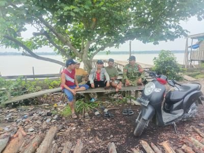 Dari Tepi Sungai Indragiri, Babinsa 03/Tempuling Perkuat Kemitraan Warga
