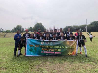 Jelang Porwanas 2021, Tim PWI Riau Jajal Semen Padang All Star dan PWI Sumbar