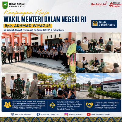 Kadisos Riau Dampingi Kunker Wamendagri di SRMP 3 Pekanbaru