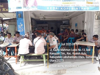 Ngopi Bareng Gratis Ramaikan HUT Labura ke-17, Warga Antusias Serbu Bintang Kopi