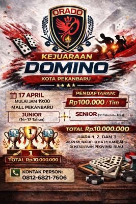 ORADO Gelar Kejurcab hingga Kejurnas Domino 2026, Pekanbaru Siap Jaring Atlet Berbakat