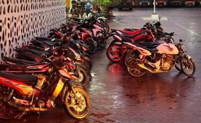 Polres Trenggalek Tertibkan Balap Liar di Gandusari, 25 Remaja Diamankan