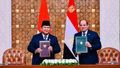 Presiden Mesir Tiba di Jakarta, Dijadwalkan Bertemu Prabowo Hari Ini