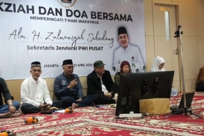 PWI Pusat Gelar Doa Tujuh Hari, Kenang Sekjen Zulmansyah Sekedang Sosok Pengabdian Total