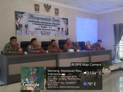 Serda L.P Gultom Hadiri Rapat Penetapan APBDes Perubahan TA 2026 Desa Mantang Besar