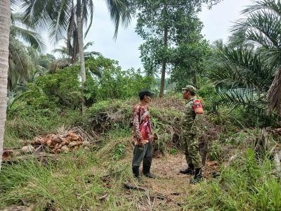 Serka Wisnu Hartono Intensifkan Patroli Tapal Batas Cegah Karhutla di Tempuling