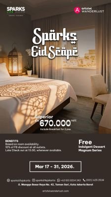 Sparks Eid Scape Laris, Hotel Sparks Life Jakarta Tawarkan Paket Lebaran Murah